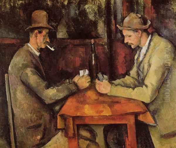 Cardplayers Oil Painting by Paul Cezanne