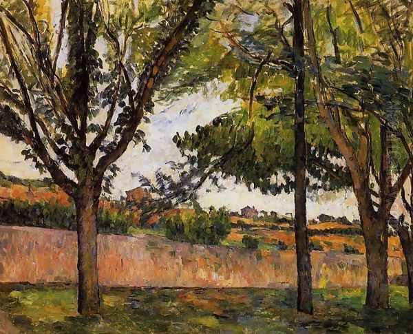 At Jas de Bouffan Oil Painting by Paul Cezanne