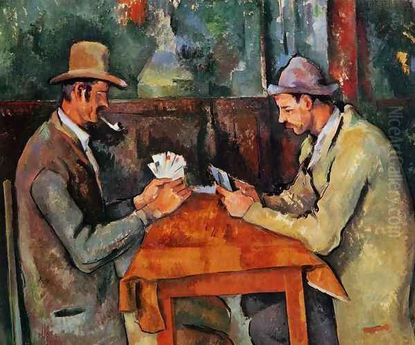 The Card Players Oil Painting by Paul Cezanne