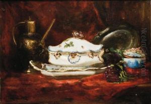 Nature Morte A La Soupiere Oil Painting by Eugene Claude