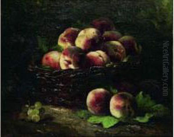 Peches Et Raisins Oil Painting by Eugene Claude