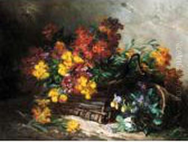 Still Life Of Flowers Oil Painting by Eugene Claude