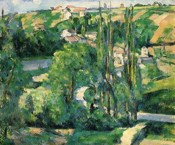 La Cote Du Galet At Pontoise Oil Painting by Paul Cezanne