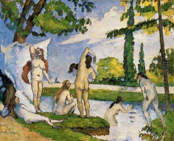 Bathers2 Oil Painting by Paul Cezanne