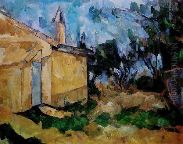 Jourdans Cottage Oil Painting by Paul Cezanne