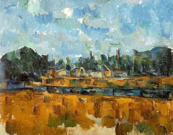 Riverbanks Oil Painting by Paul Cezanne