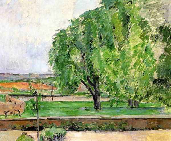 Landscape At The Jas De Bouffin Oil Painting by Paul Cezanne