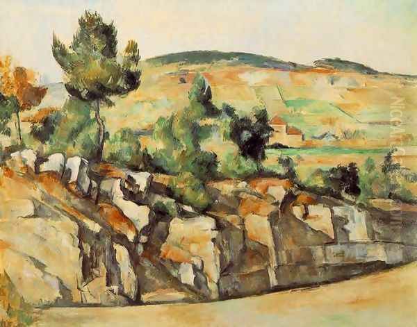 Mountains In Provence Oil Painting by Paul Cezanne