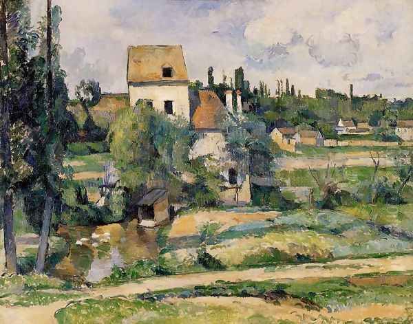 Mill On The Couleuvre At Pontoise Oil Painting by Paul Cezanne