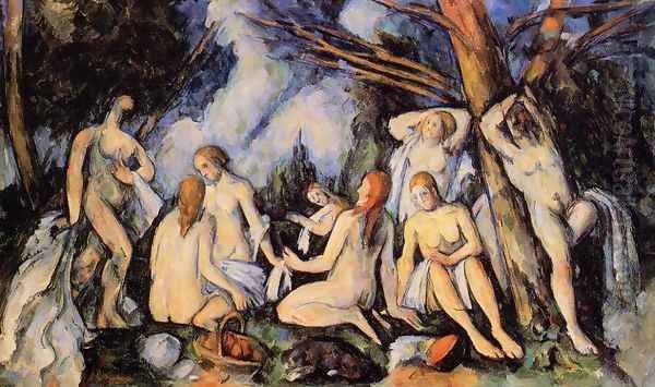 The Large Bathers Oil Painting by Paul Cezanne