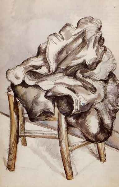 Jacket On A Chair by Paul Cezanne