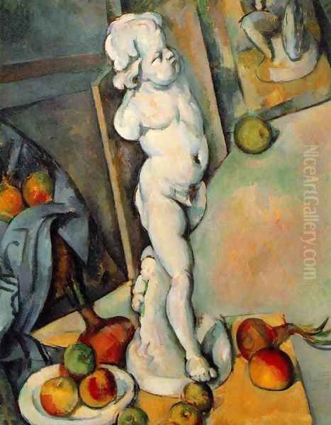 Still Life With Plaster Cupid2 Oil Painting by Paul Cezanne