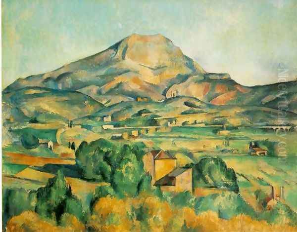 Mont Sainte Victoire (Barnes) Oil Painting by Paul Cezanne