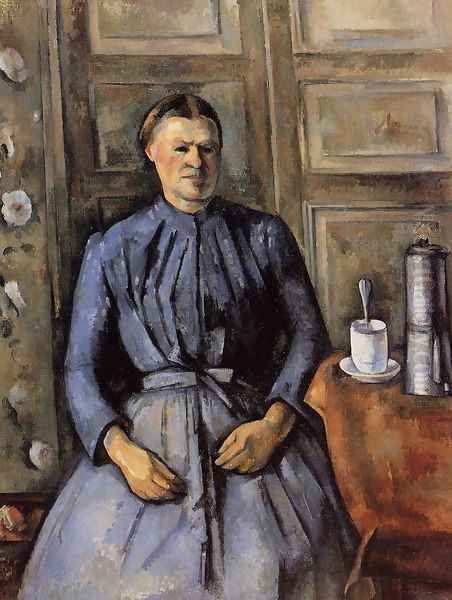 Woman With A Coffeepot Oil Painting by Paul Cezanne