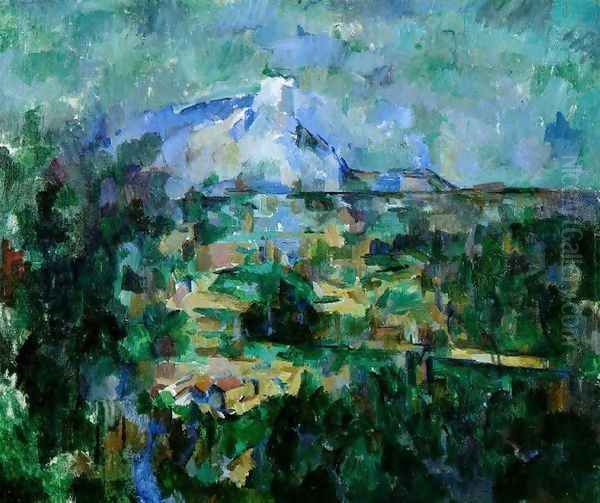 Mont Sainte Victoire Seen From Les Lauves3 Oil Painting by Paul Cezanne