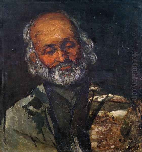 Head Of An Old Man Oil Painting by Paul Cezanne