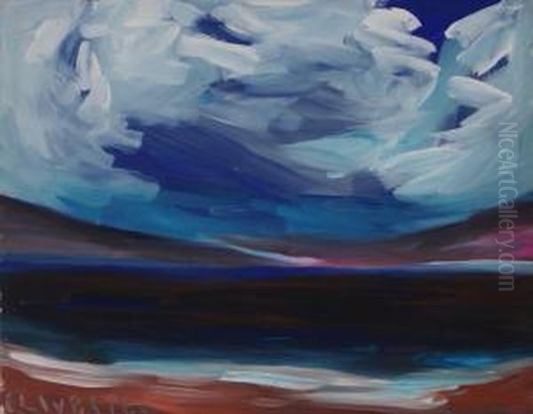 Dark Sea #133 Oil Painting by Merton Clivette