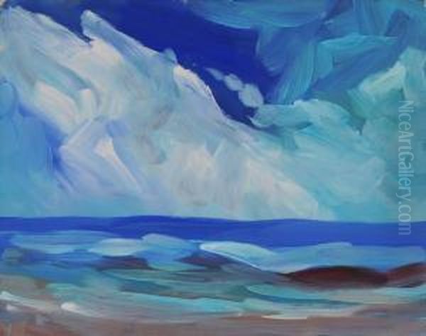 Sea And Sky #192 Oil Painting by Merton Clivette