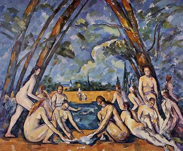 The Large Bathers2 Oil Painting by Paul Cezanne