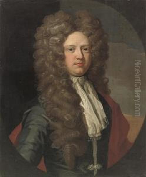 Portrait Of William, 6th Lord North And 2nd Lord Grey (1673-1731) Oil Painting by Johann Closterman