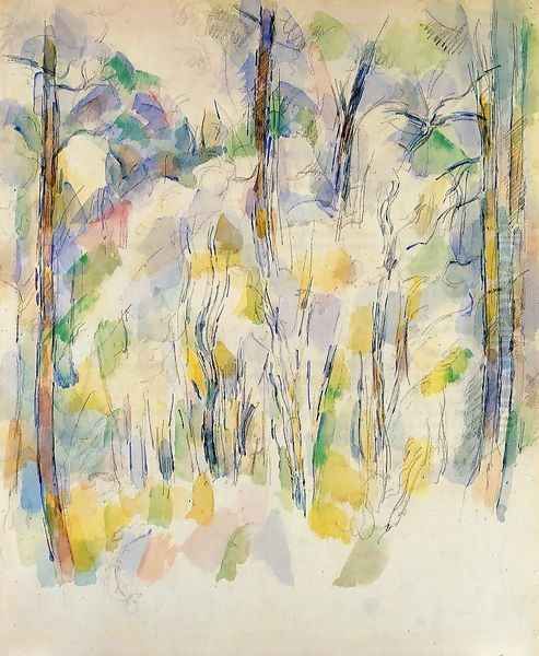 In The Woods2 Oil Painting by Paul Cezanne