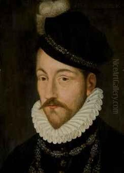 Portrait De Charles Ix Oil Painting by Francois Clouet