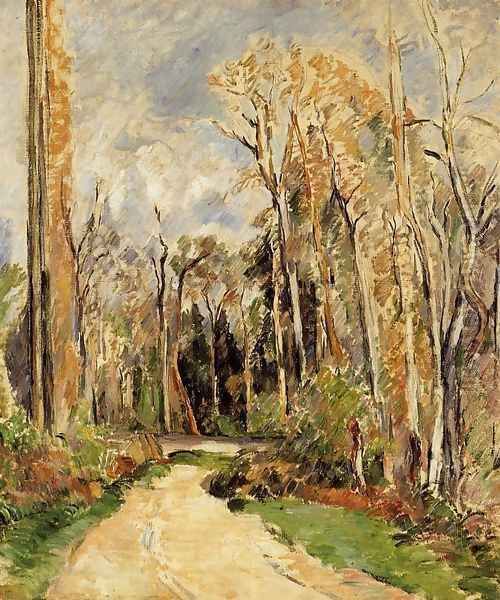 Path At The Entrance To The Forest Oil Painting by Paul Cezanne