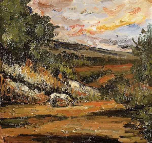 Landscape Oil Painting by Paul Cezanne