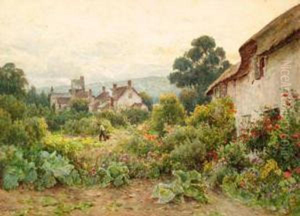 The Vegetable Plots Oil Painting by Tom Clough