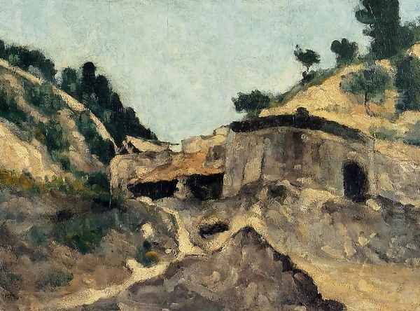 Landscape With Watermill Oil Painting by Paul Cezanne