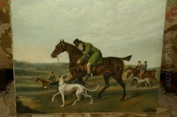 Hare Coursing Oil Painting by Daniel Clowes