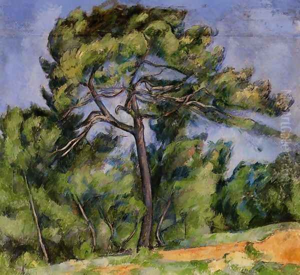 The Great Pine2 Oil Painting by Paul Cezanne