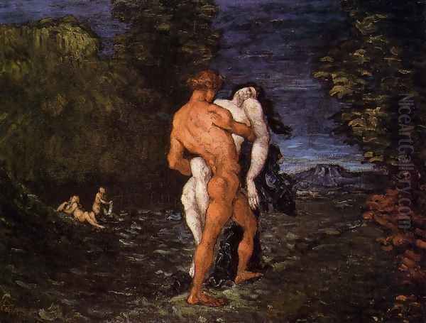 The Abduction Oil Painting by Paul Cezanne