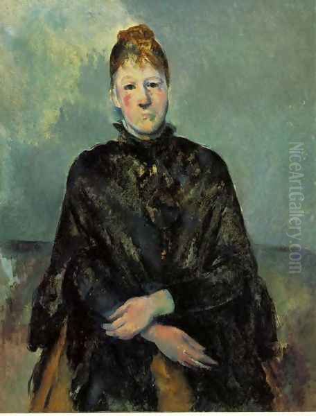 Madame Cezanne Oil Painting by Paul Cezanne