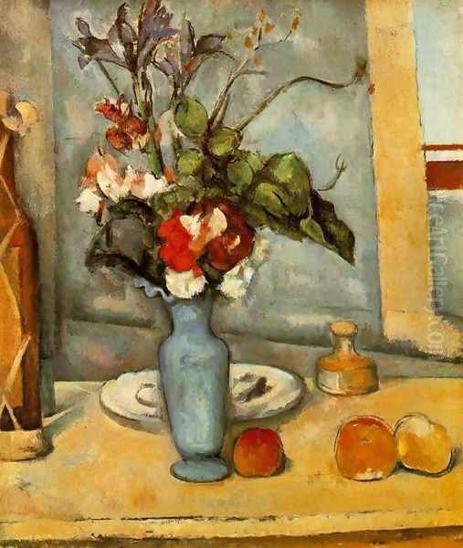 The Blue Vase2 Oil Painting by Paul Cezanne