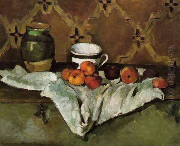 Still Life I Oil Painting by Paul Cezanne