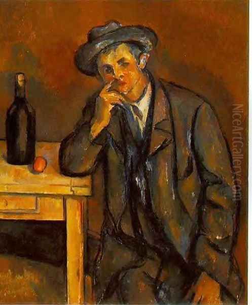 The Drinker Oil Painting by Paul Cezanne