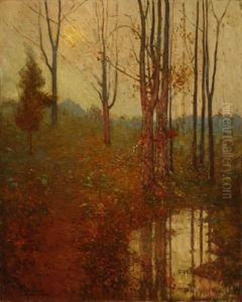 Autumn Landscape Oil Painting by Frank Coburn