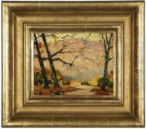 Autumn Landscape Oil Painting by Frank Coburn