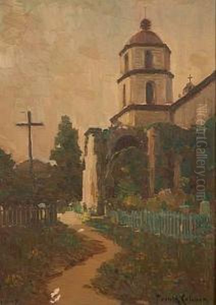 Church Yard Oil Painting by Frank Coburn