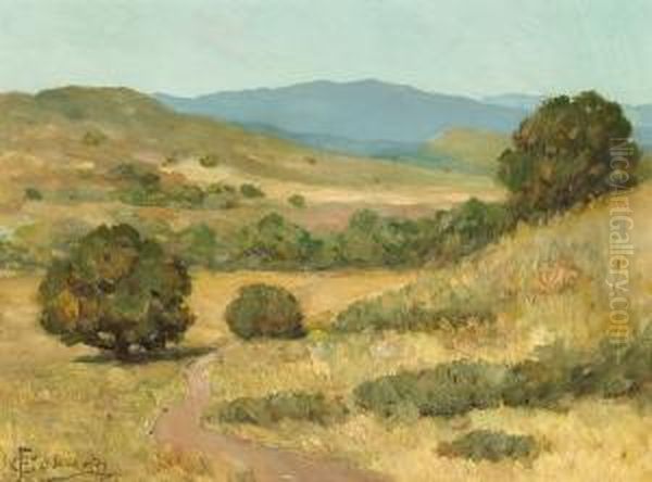 A Path Through The Hills Oil Painting by Frank Coburn