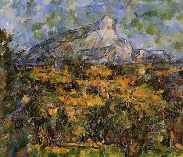 Mont Sainte Victoire Seen From Les Lauves6 Oil Painting by Paul Cezanne