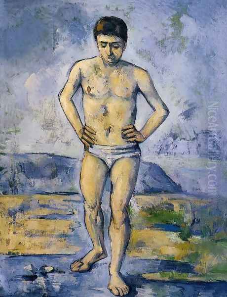 The Large Bather Oil Painting by Paul Cezanne