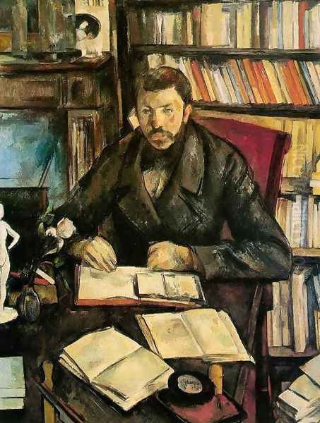 Portrait Of Gustave Geffroy Oil Painting by Paul Cezanne