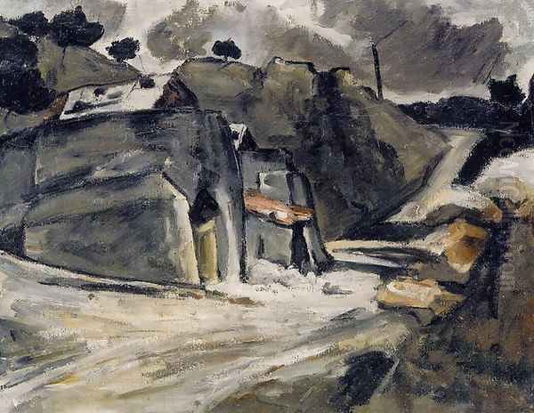 Landscape Of Provence Oil Painting by Paul Cezanne