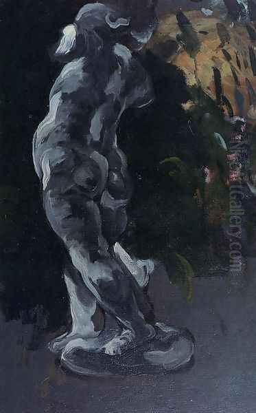 Plaster Cupid Oil Painting by Paul Cezanne