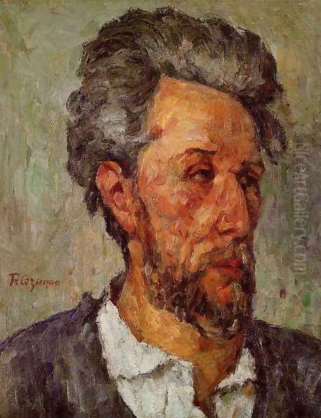 Portrait Of Victor Chocquet Oil Painting by Paul Cezanne