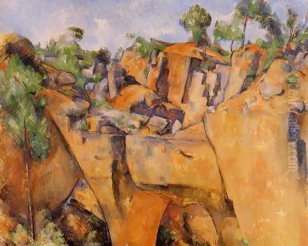 The Bibemus Quarry Oil Painting by Paul Cezanne