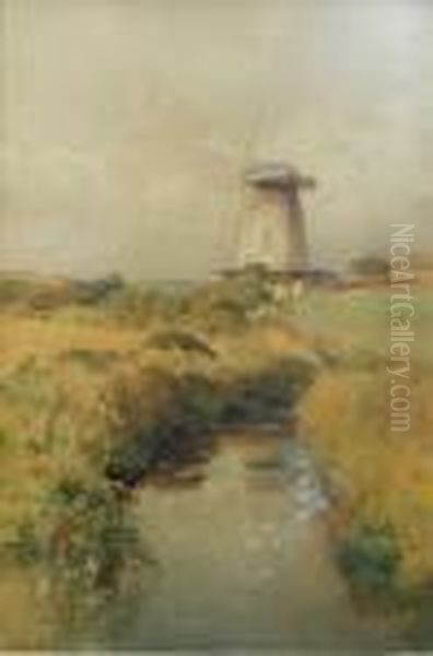 The Oldwindmill Oil Painting by George Cockram