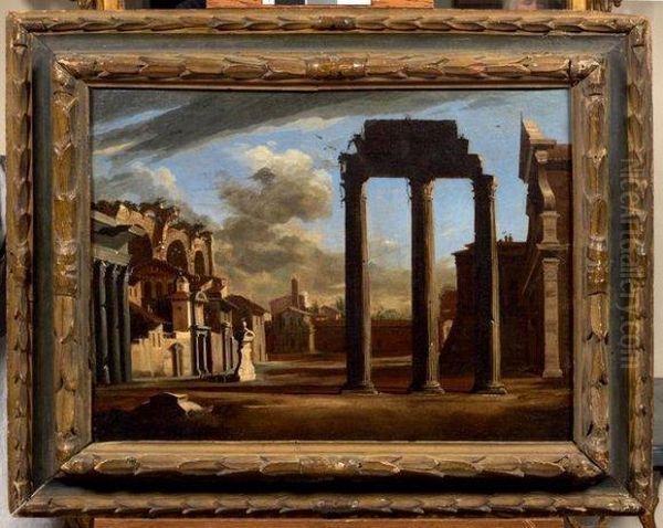 Caprice Architectural Oil Painting by Nicolo Viviani Codazzi